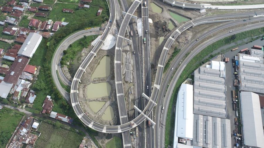 Interchange Tanjung Mulia Jalan Tol Medan-Binjai Seksi 1. (Dok. Hutama Karya)