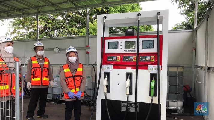 Uji Jalan Biodiesel B40. Uji Jalan Biodiesel B40. (CNBC Indonesia/ Halimatus Sadiyah).