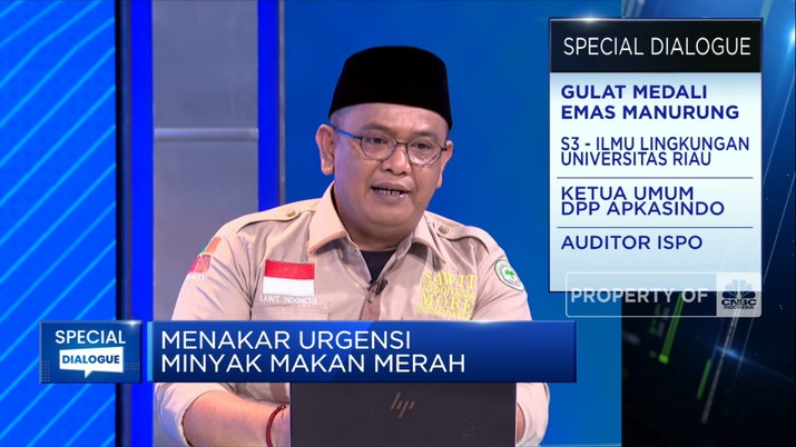 Apkasindo: Minyak Makan Merah Bukan Pesaing Minyak Sawit (CNBC Indonesia TV) Apkasindo: Minyak Makan Merah Bukan Pesaing Minyak Sawit (CNBC Indonesia TV)