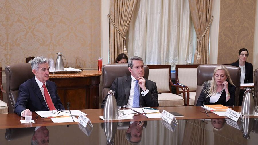 Federal Reserve Board saat menggelar pertemuan pada Juni 2018