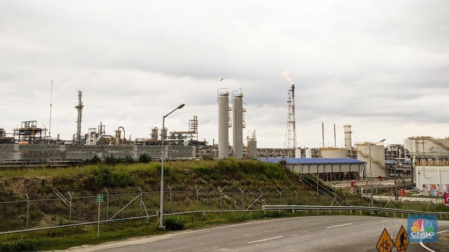 Lapangan Unitisasi Gas Jambaran-Tiung Biru, Bojonegoro, Jawa Timur. (²©²ÊÍøÕ¾/Emir Yanwardhana)