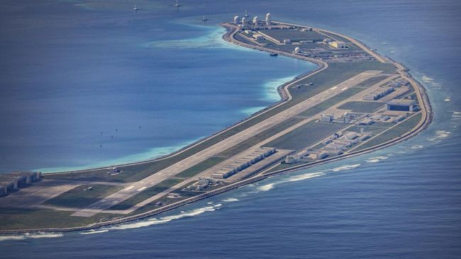China Bangun Pangkalan Militer Canggih PUlau Buatan dekat Perairan RI