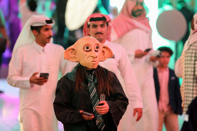 Perayaan Halloween dimulai di Riyadh, Arab Saudi , setelah Boulevard diubah menjadi arena pesta kostum dengan tajuk “Akhir Pekan Menakutkan