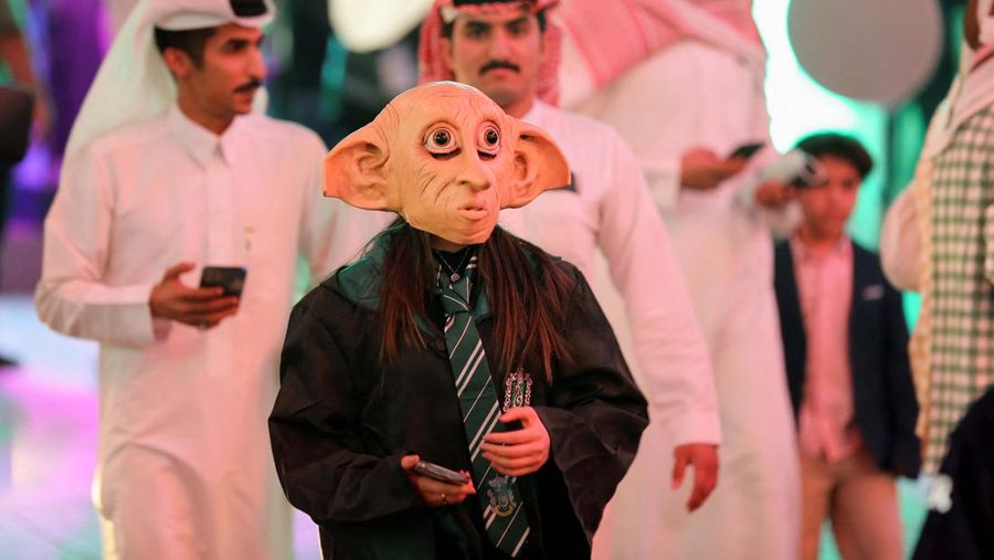 Perayaan Halloween dimulai di Riyadh, Arab Saudi , setelah Boulevard diubah menjadi arena pesta kostum dengan tajuk “Akhir Pekan Menakutkan
