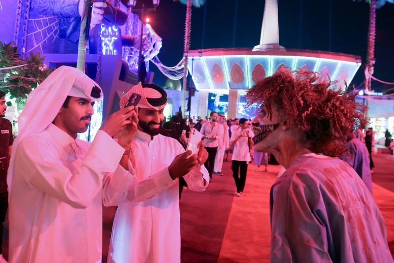 Perayaan Halloween dimulai di Riyadh, Arab Saudi , setelah Boulevard diubah menjadi arena pesta kostum dengan tajuk “Akhir Pekan Menakutkan