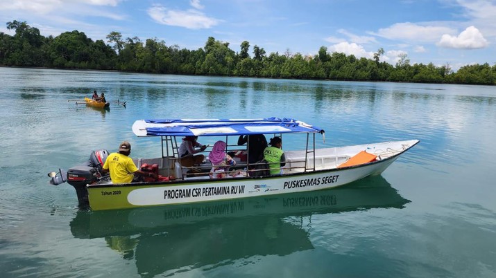 Puskesmas Distrik Seget, Sorong, Papua Barat. (Dok: Pertamina Kilang Internasional) Puskesmas Distrik Seget, Sorong, Papua Barat. (Dok: Pertamina Kilang Internasional)