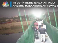 Ini Detik-Detik Jembatan India Ambruk, Makan Korban Tewas 137