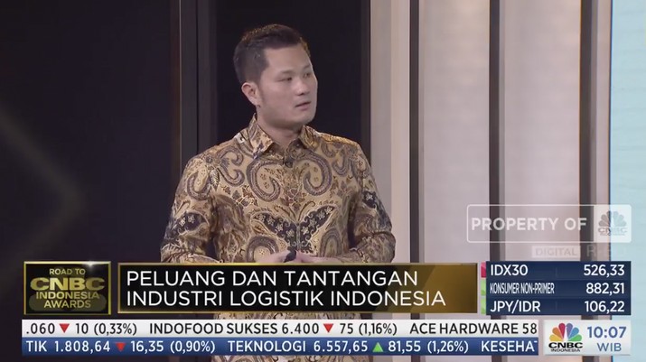 Andree Susanto Founder & Ceo Waresix, dalam acara CNBC Indonesia Awards 2022. (Tangkapan layar CNBC Indonesia TV) Andree Susanto Founder & Ceo Waresix, dalam acara CNBC Indonesia Awards 2022. (Tangkapan layar CNBC Indonesia TV)