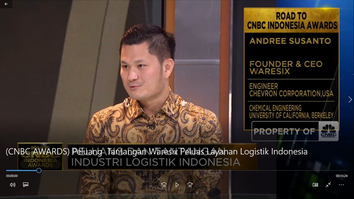 Peluang & Tantangan Waresix Peluas Layanan Logistik Indonesia (CNBC Indonesia TV) Peluang & Tantangan Waresix Peluas Layanan Logistik Indonesia (CNBC Indonesia TV)