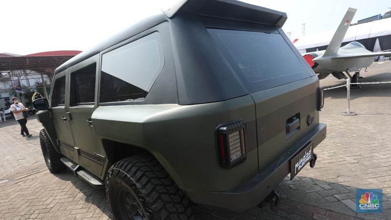 Kendaraan Listrik Morino MV EV produksi PT Pindad yang dipamerkan dalam gelaran Industri Pertahanan (Indhan) terbesar di Asia Tenggara, Indo Defence 2022 Expo & Forum, di JIexpo Kemayoran, Jakarta, Rabu (2/11/2022). (CNBC Indonesia/Andrean Kristianto) Kendaraan Listrik Morino MV EV produksi PT Pindad yang dipamerkan dalam gelaran Industri Pertahanan (Indhan) terbesar di Asia Tenggara, Indo Defence 2022 Expo & Forum, di JIexpo Kemayoran, Jakarta, Rabu (2/11/2022). (CNBC Indonesia/Andrean Kristianto)
