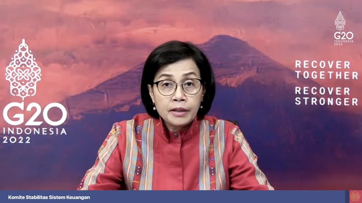 Konferensi pers hasil rapat berkala KSSK IV tahun 2022. (Tangkapan layar Youtube Kemenkeu RI)