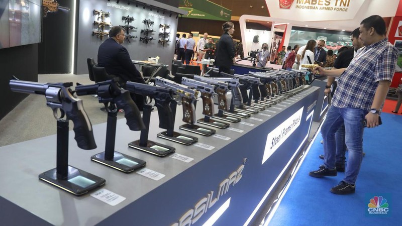 Lebih dari 30 perusahaan industri pertahanan Turki memamerkan produknya di pameran pertahanan Indo Defence 2022 di Jakarta. (CNBC Indonesia/Andrean Kristianto)