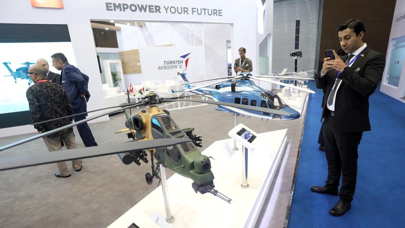 Lebih dari 30 perusahaan industri pertahanan Turki memamerkan produknya di pameran pertahanan Indo Defence 2022 di Jakarta. (CNBC Indonesia/Andrean Kristianto)