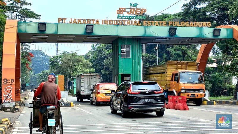 Kawasan industri Pulo Gadung yang dikelola PT Jakarta Industrial Estate Pulogadung (JIEP) bakal dipindah ke wilayah Subang, Jawa Barat. (CNBC Indonesia/ Muhammad Sabki)