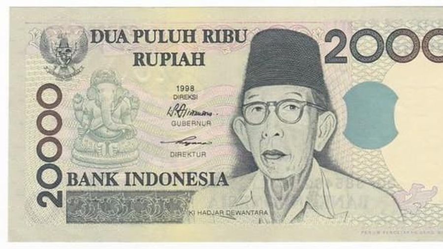 Uang kertas pecahan Rp 20.000 tahun emisi 1998. (Dok: Bank Indonesia)