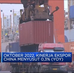 Ekspor China di Oktober 2022 Meleset dari Ekspektasi