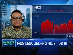 Jelang Rilis PDB RI, IHSG Bergerak Sideways