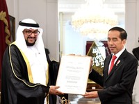 Top! Jokowi Terima Penghargaan Perdamaian Internasional