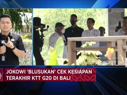 Jokowi 'Blusukan' Cek Kesiapan Terakhir KTT G20 di Bali