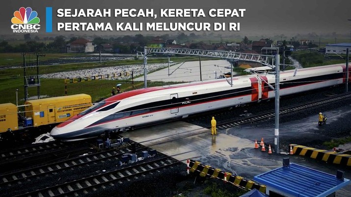 Sejarah Pecah, Kereta Cepat Pertama Kali Meluncur di RI Sejarah Pecah, Kereta Cepat Pertama Kali Meluncur di RI