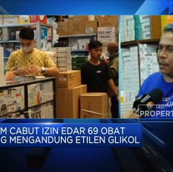 BPOM Cabut Izin Edar 69 Obat Mengandung Etilen Glikol