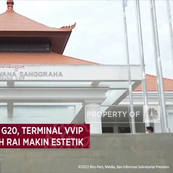 Jelang G20, Terminal VVIP Bandara Ngurah Rai Makin Estetik
