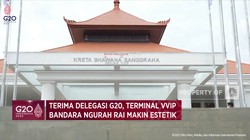 Jelang G20, Terminal VVIP Bandara Ngurah Rai Makin Estetik