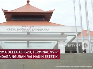 Jelang G20, Terminal VVIP Bandara Ngurah Rai Makin Estetik