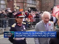 Momen Insiden Raja Charles Dilempari Telur di Acara Publik