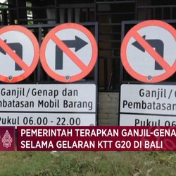 Ganjil-Genap Diterapkan Selama Gelaran KTT G20 di Bali