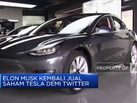 Elon Musk Kembali Jual Saham Tesla Demi Twitter