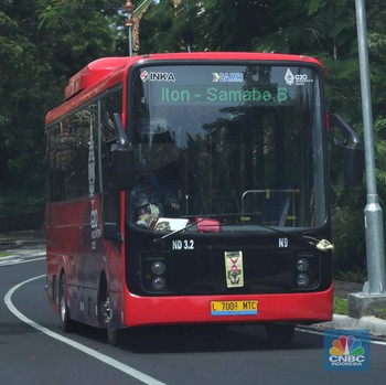Penampakan Bus Listrik KTT G20, Bali Bebas Asap Polusi