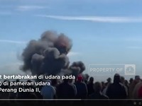 Detik-Detik Pesawat Tabrakan di Wings Over Dallas Airshow