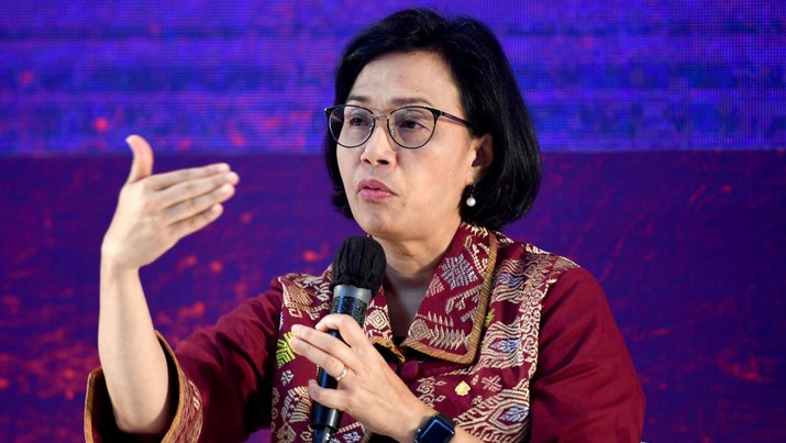 Indonesia's Finance Minister Sri Mulyani Indrawati speaks during a meeting on the sidelines of the G20 summit in Jimbaran on the Indonesian resort island of Bali on November 14, 2022. (Photo by SONNY TUMBELAKA / AFP) (Photo by SONNY TUMBELAKA/AFP via Getty Images)