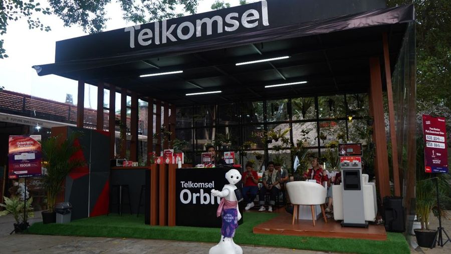 Booth Telkomsel di KTT G20.