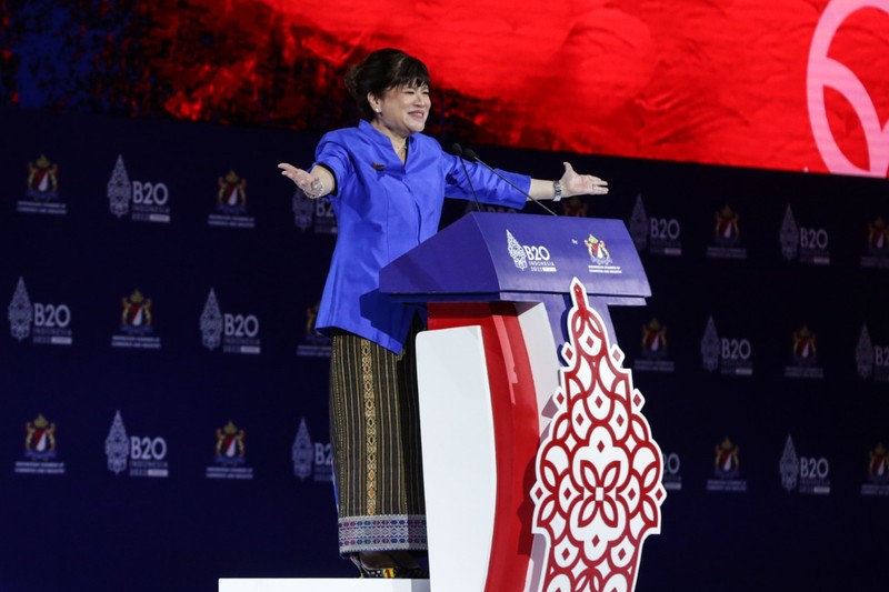 Presiden Direktur PT HM Sampoerna Tbk. Vassilis Gkatzelis turut hadir dalam Konferensi Tingkat Tinggi B20 (B20 Summit) Indonesia di Bali, Minggu (13/11/2022). Bersama para panelis lainnya, Vassilis menyampaikan pandangannya pada sesi “Membangun Ketahanan Rantai Pasok Nasional dan Regional untuk Mencegah Disrupsi Perdagangan” dengan penekanan pada pentingnya inklusivitas UMKM dalam rantai pasok global sebagai salah satu kontributor dalam perekonomian. (Ist)