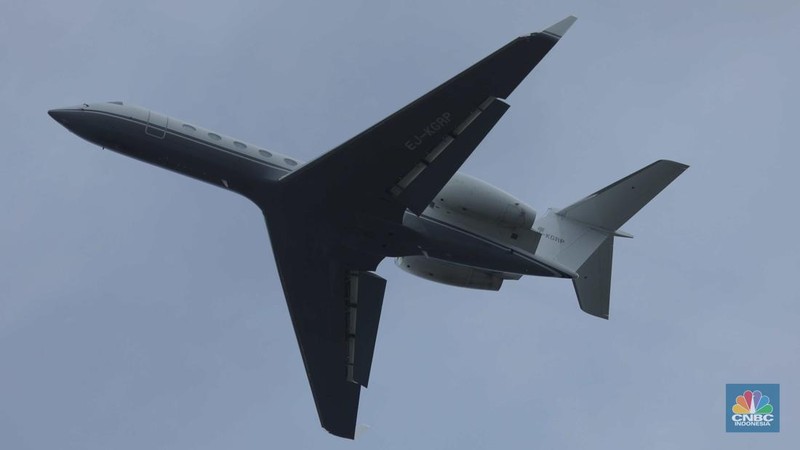 Deretan pesawat tamu negara mulai memenuhi aprone bandara I Gusti Ngurah Rai, Badung, Bali, Senin (14/11/2022).