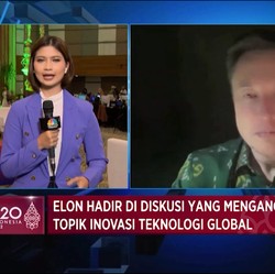 Elon Musk Hadir Virtual di B20 Pakai Batik Sulteng