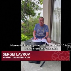 Jubir Kemenlu Rusia: Lavrov Sehat