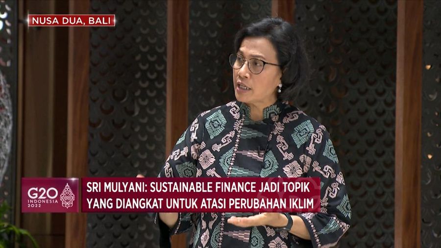 Visual Sri Mulyani G20 Indonesia 2022