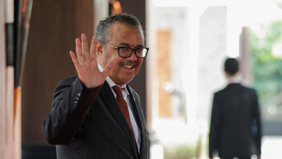 World Health Organization Director-General Tedros Adhanom Ghebreyesus arrives for the G20 leaders' summit in Nusa Dua, Bali, Indonesia, November 15, 2022. REUTERS/Willy Kurniawan/Pool