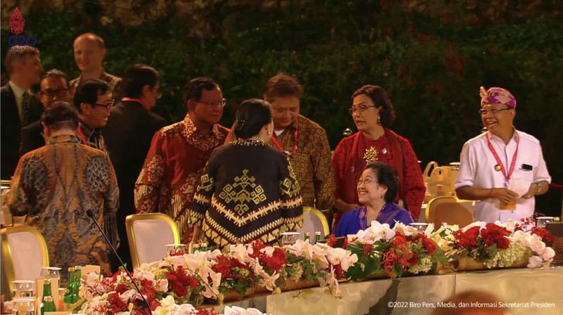 Gala Makan Malam Dalam Konferensi Tingkat Tinggi (KTT) G20. (Tangkapan Layar Youtube Sekretariat Presiden)