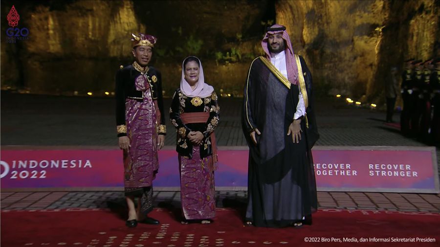 Gala Makan Malam Dalam Konferensi Tingkat Tinggi (KTT) G20. (Tangkapan Layar Youtube Sekretariat Presiden)