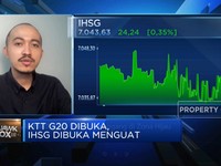 Video: KTT G20 Resmi Dibuka, IHSG Melenggang di Zona Hijau