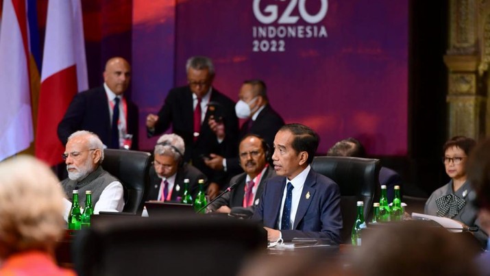Pembukaan Sesi 2 Konferensi Tingkat Tinggi (KTT) G20 Dibuka oleh Presiden Joko Widodo. Pembukaan Sesi 2 Konferensi Tingkat Tinggi (KTT) G20 Dibuka oleh Presiden Joko Widodo. (Muchlis Jr - Biro Pers Sekretariat Presiden)