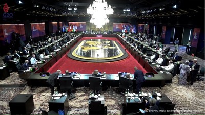 Pembukaan Sesi 2 Konferensi Tingkat Tinggi (KTT) G20 Dibuka oleh Presiden Joko Widodo. (Tangkapan Layar Youtube Sekretariat Presiden)