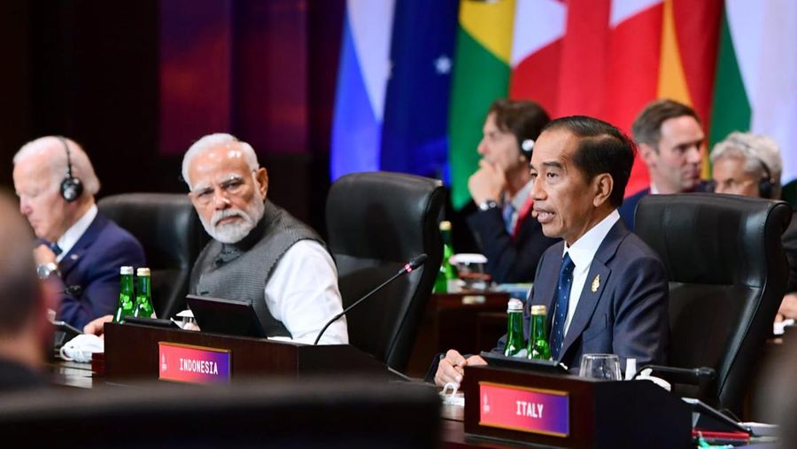 Pembukaan Sesi 2 Konferensi Tingkat Tinggi (KTT) G20 Dibuka oleh Presiden Joko Widodo. (Muchlis Jr - Biro Pers Sekretariat Presiden)