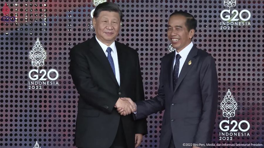 Presiden China Xi Jinping (Tangkapan Layar Sekretariat Presiden RI)