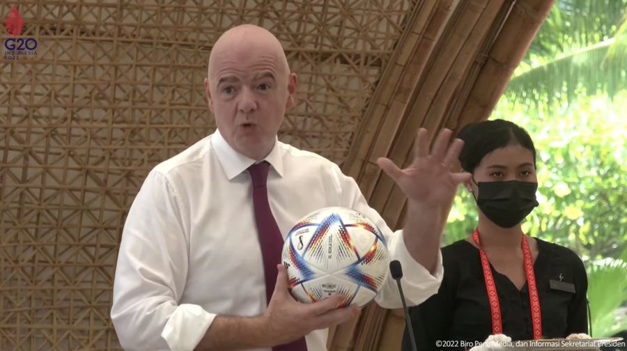 Presiden FIFA Gianni Infantino (Tangkapan Layar Youtube)