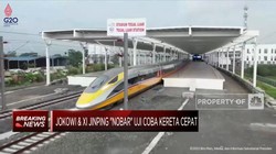 Detik-detik Uji Coba Operasi Kereta Cepat Jakarta-Bandung